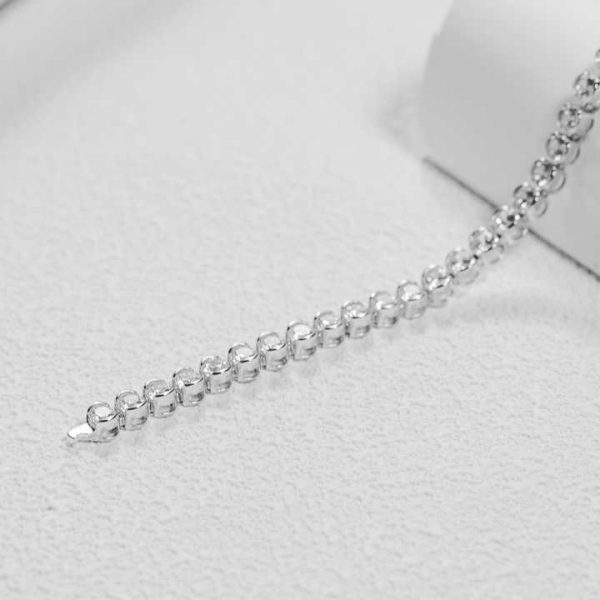 Personality Fashion Jewelry Fine Moissanite Tennis Bracelet 925 Sterling Silver Bracelets for Women