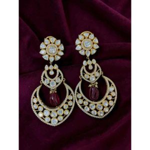 Silver 92.5 Moissanite Earring