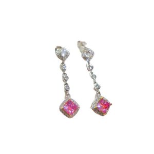 High Quality Color Moissanite Earrings Moissanite Earrings Titanium Moissanite Earrings Wand
