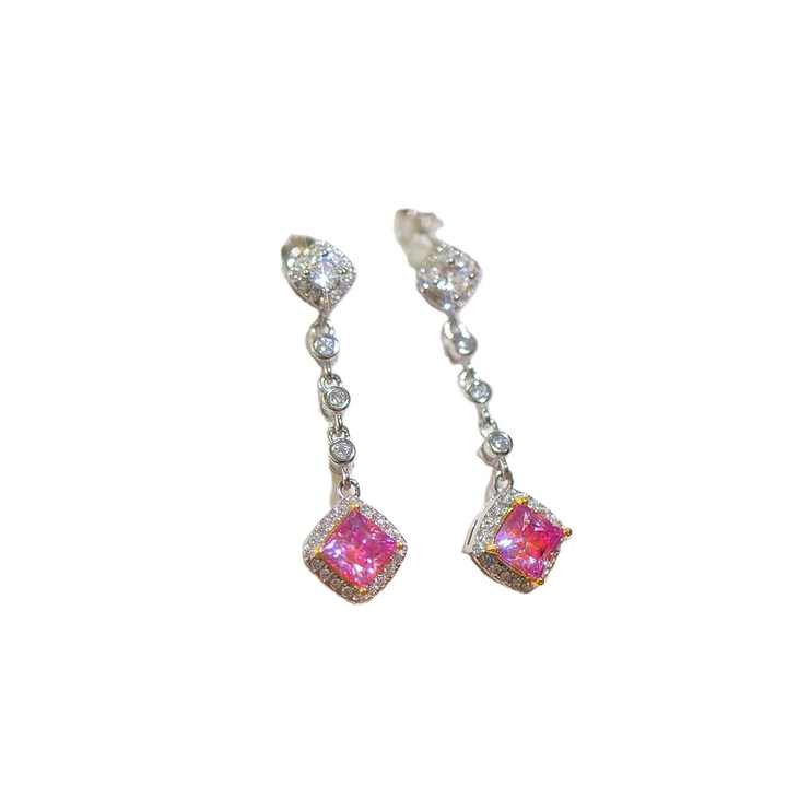 High Quality Color Moissanite Earrings Moissanite Earrings Titanium Moissanite Earrings Wand