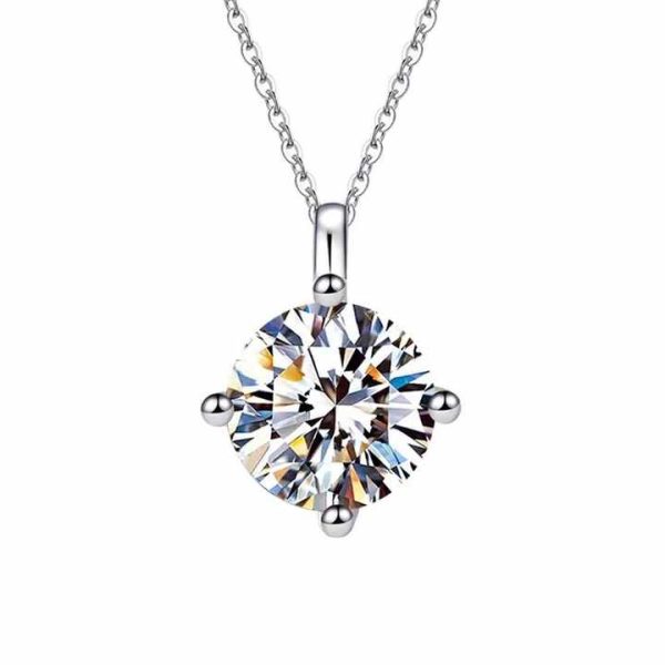 Moissanite Diamond in Engagemoment Pendants Necklace Slide Is It D Jewlery & Moissanite Diamond