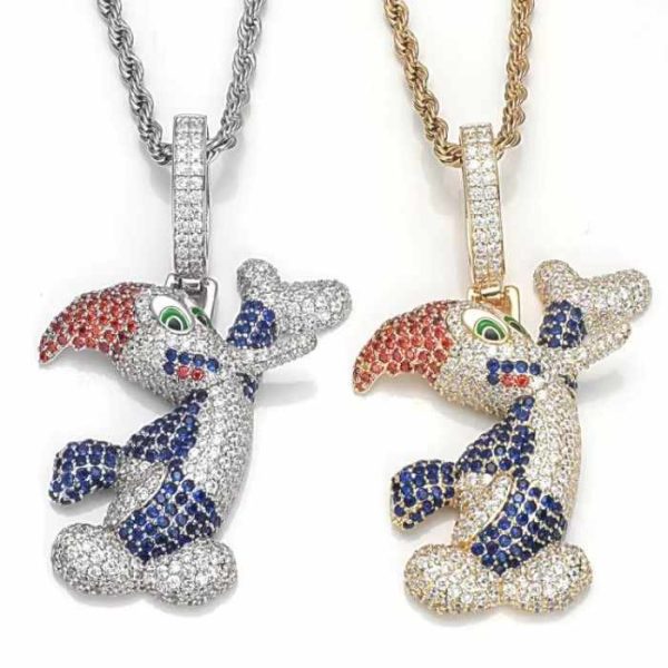 Wholesale Custom Men's Hip Hop Moissanite Pendant Necklace Wholesale Jewelry & Pendants Charms