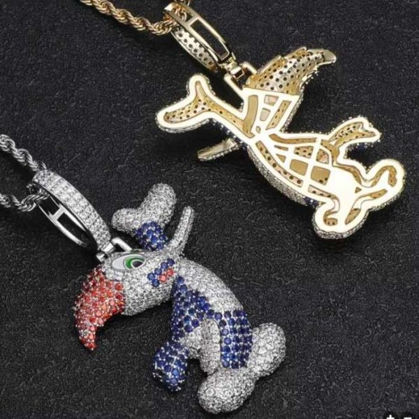 Wholesale Custom Men's Hip Hop Moissanite Pendant Necklace Wholesale Jewelry & Pendants Charms