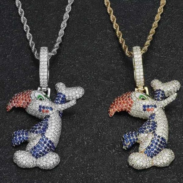 Wholesale Custom Men's Hip Hop Moissanite Pendant Necklace Wholesale Jewelry & Pendants Charms