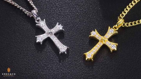 Elegant Moissanite Cross Pendant 925 Sterling Silver Religious Jewelry for Women Men Unisex Faith Gift