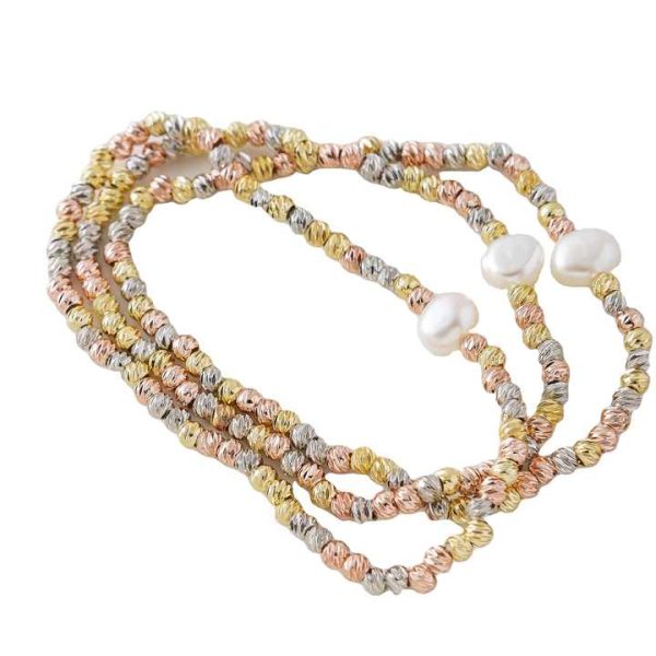 Hot Selling Elastic Bracelet Set for Cross-border Jewelry in Europe and America, Bohemian Layered Pearl Chain