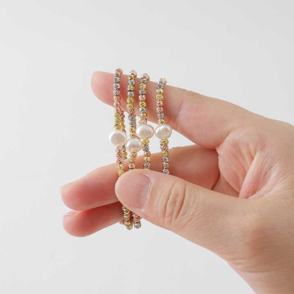 Hot Selling Elastic Bracelet Set for Cross-border Jewelry in Europe and America, Bohemian Layered Pearl Chain