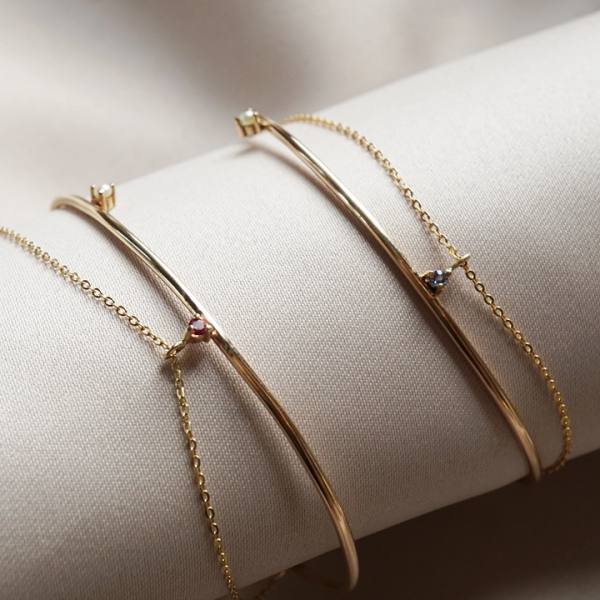 Delicate Sterling Silver Bangle Bracelets Wholesale Diamond Pearl Ladies Chain Bracelets and Bangles