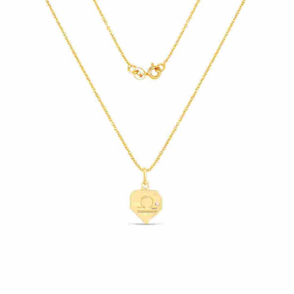 Luxury 925 Sterling Silver Zodiac Necklace Topaz Moissanite Diamond Gold Rhodium Plated Constellation Bezel Fine Pendants Charms