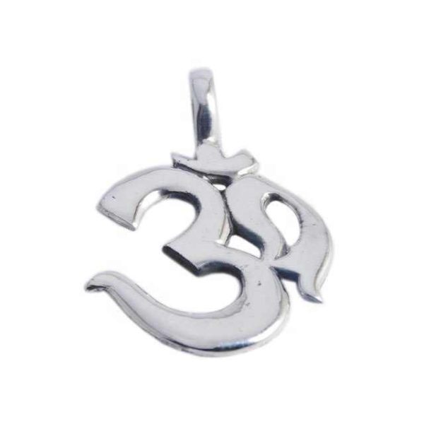 Simple Design Plain Silver Jewelry Om Pendant Handmade 925 Sterling Silver Fine Jewelry Pendants & Charms Manufacturer