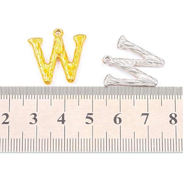 Custom 18K Gold Vacuum Plated 3D Jewelry 26 A-Z Initial Letter Pendant Stainless Steel Letter Pendant