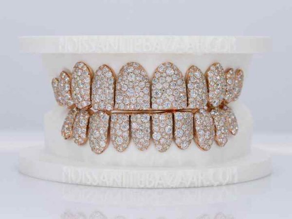 Mosaic/Snow VVS Moissanite Diamond gold silver and Silver Grillz Fine Pendants & Charms Style up and Fashionable