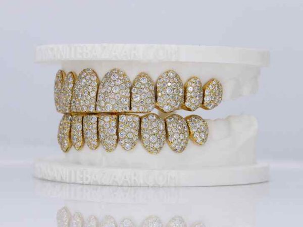 Mosaic/Snow VVS Moissanite Diamond gold silver and Silver Grillz Fine Pendants & Charms Style up and Fashionable