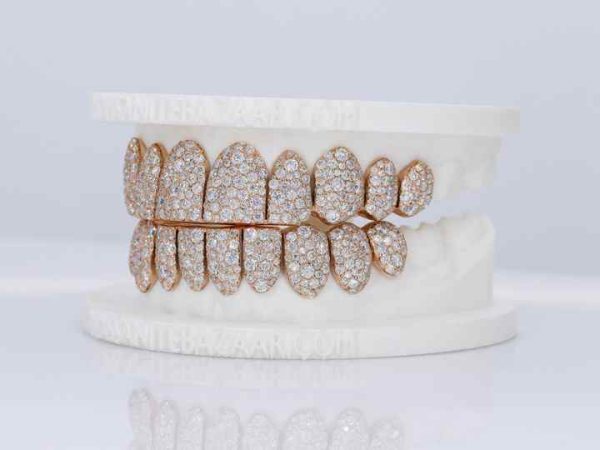 Mosaic/Snow VVS Moissanite Diamond gold silver and Silver Grillz Fine Pendants & Charms Style up and Fashionable