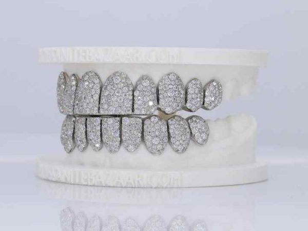 Mosaic/Snow VVS Moissanite Diamond gold silver and Silver Grillz Fine Pendants & Charms Style up and Fashionable