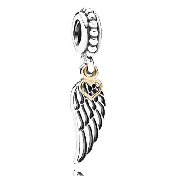 S925 Sterling Silver Heart-Shaped Cherry Bracelet Pendant DIY Romantic Lucky Eye Rhodium Plated Charm Zircon Wholesale Jewelry