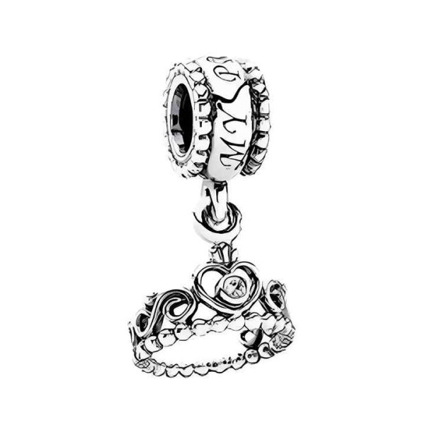 S925 Sterling Silver Heart-Shaped Cherry Bracelet Pendant DIY Romantic Lucky Eye Rhodium Plated Charm Zircon Wholesale Jewelry