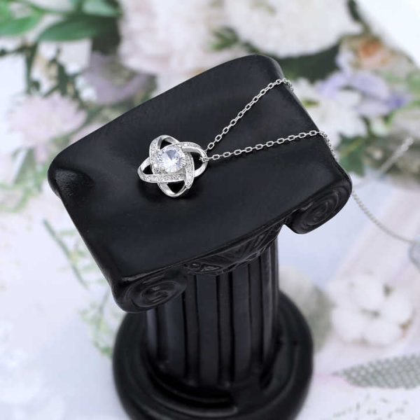 Fine Jewelry Necklaces Exquisite High Quality Sterling Silver 925 Four Leaf Flower Love Knot Heart Charm Clover Pendant Necklace