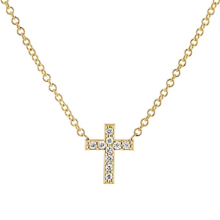 Cross Pendant Necklace Pave Diamond Necklace Fashion Fine Charm Pendants Necklaces Sets for Women Jewelry 925 Silver