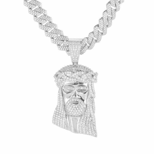 Popular Jewelry Hiphop Fashion New Custom 18k Gold Plated Cz Iced Out Religion Pendant