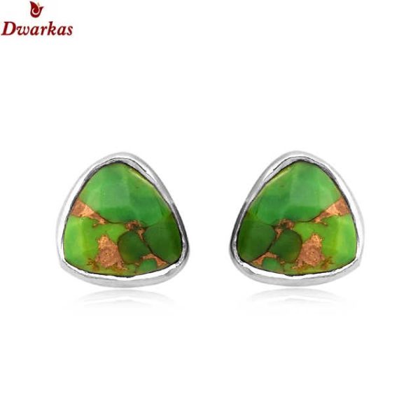 High Quality 925 Sterling Silver Fine Pendant Necklaces Cheap Wholesale Natural Turquoise Green Copper Stone Pendants Jewelry