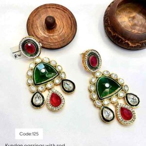 Classic Kundan Earrings with Pearl and Gold Plating Timeless Jhumkas for Brides Festivals Special Occasions