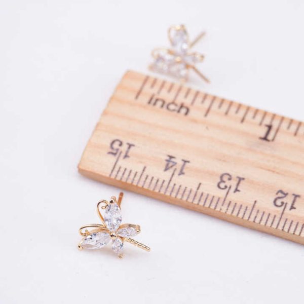 E010916 S925 Pearl Earring 925 Sterling Silver DIY 7-8mm Natural Freshwater Pearl Stud Earring for Women