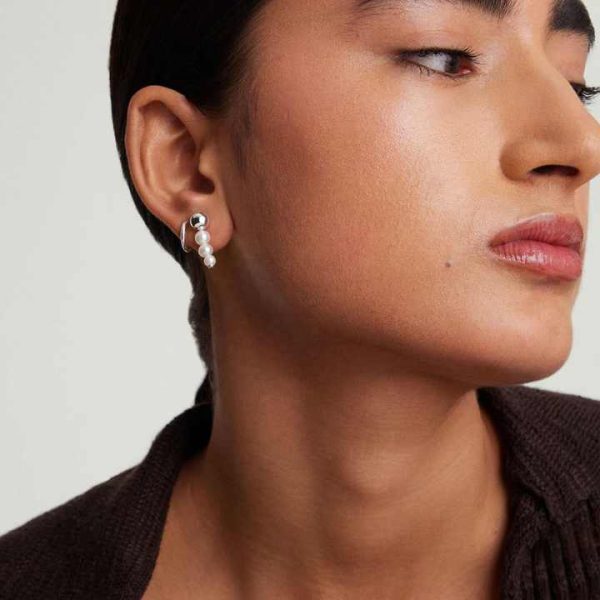 LOZRUNVE Silver 925 Fashion Jewelry Mothers Day Gifts Wholesale Pearl Dangle Earring Women