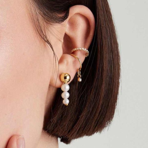 LOZRUNVE Silver 925 Fashion Jewelry Mothers Day Gifts Wholesale Pearl Dangle Earring Women