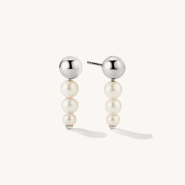 LOZRUNVE Silver 925 Fashion Jewelry Mothers Day Gifts Wholesale Pearl Dangle Earring Women