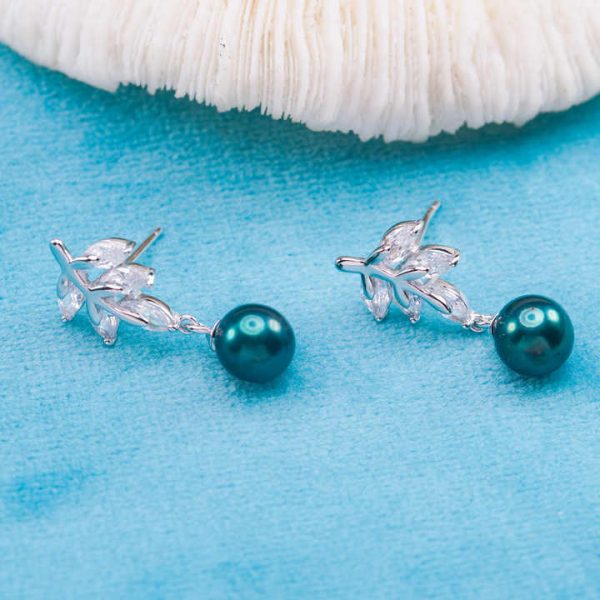 E010917 S925 Pearl Earring 925 Sterling Silver DIY 7-8mm Natural Freshwater Pearl Stud Earring for Women