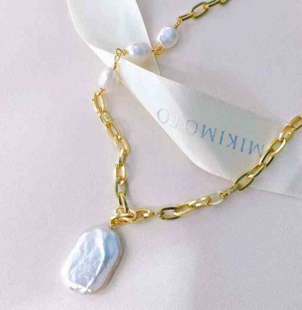 The Manufacturer's Special Selling square Baroque Pearl Necklace Natural Baroque Shaped Pearl Necklace Is for Women
