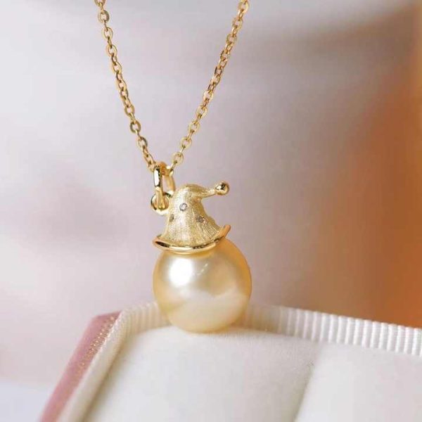 P1642 11-12mm DIY Natural Freshwater Pearl Charm Pendant Necklace Accessory 925 Sterling Silver Jewelry for Women Without Chain