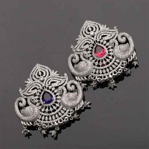 Fashion Accessories Pave Zircon Luxury Retro Brass Charms for DIY Pearl Necklace Jewelry Making