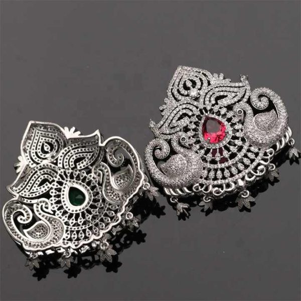 Fashion Accessories Pave Zircon Luxury Retro Brass Charms for DIY Pearl Necklace Jewelry Making