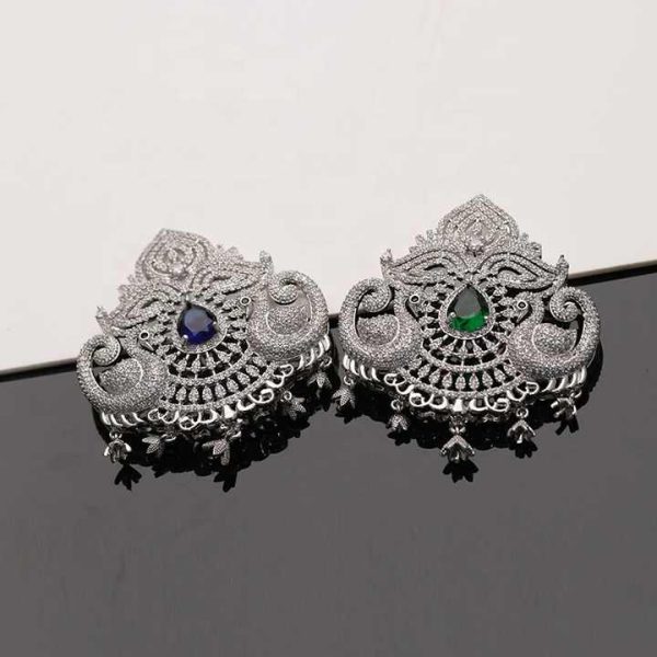 Fashion Accessories Pave Zircon Luxury Retro Brass Charms for DIY Pearl Necklace Jewelry Making