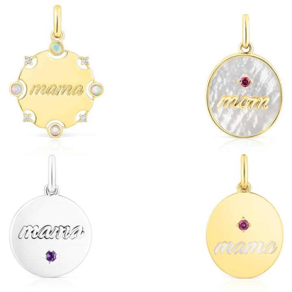 Custom Mother Day Gift Charm Pendant Fashion Jewelry Gold Plated 925 Sterling Silver Opal Pearl Fritillaria Jewelry Accessories