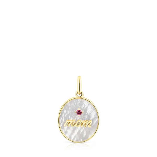 Custom Mother Day Gift Charm Pendant Fashion Jewelry Gold Plated 925 Sterling Silver Opal Pearl Fritillaria Jewelry Accessories