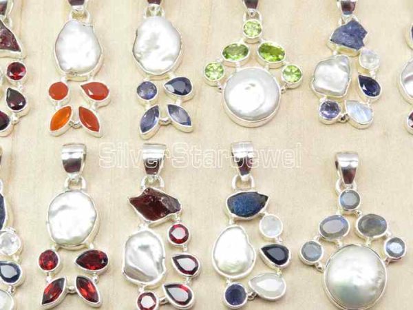925 Silver Original Biwa Pearl Wishlist Pendants Professional Women's Jewelry Natural Gemstone Wholesale by Gram