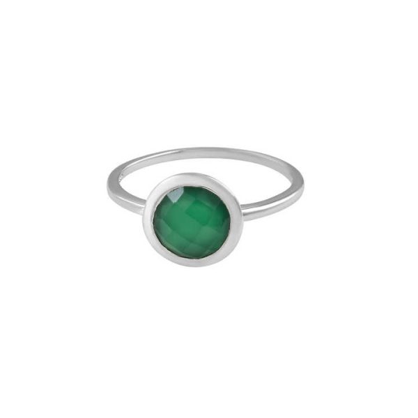 Classic Gold Plated 925 Sterling Silver Open Pearl Natural Gemstone Ring