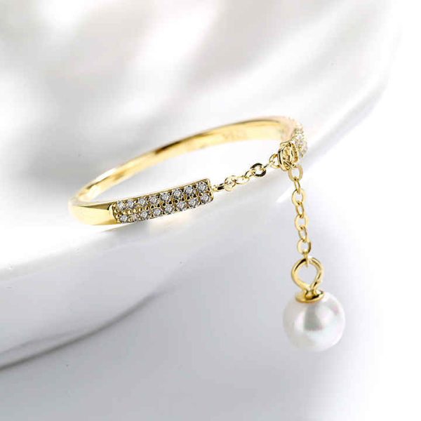 Fashion Adjustable Jewelry China Female Pearl Ring Designs for Women