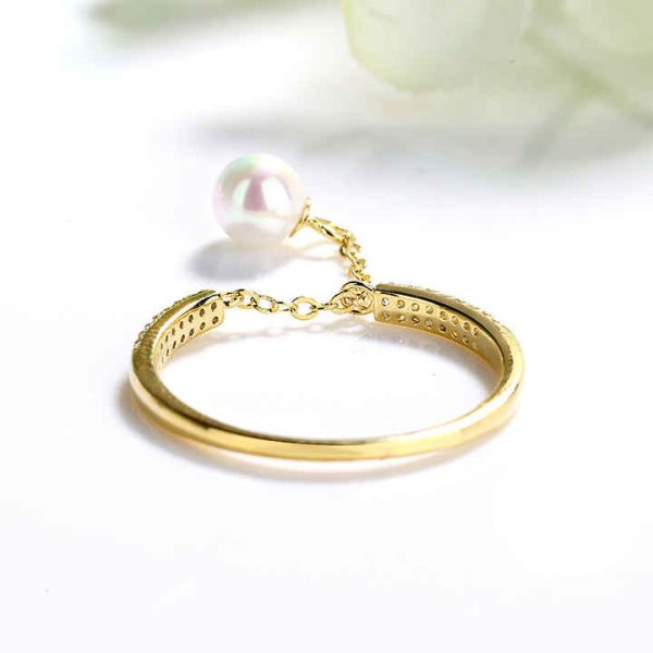Fashion Adjustable Jewelry China Female Pearl Ring Designs for Women