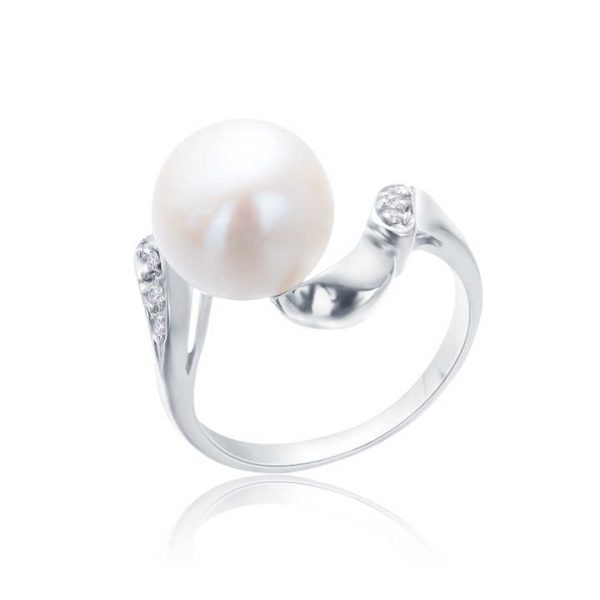 S925 Pure Silver Pearl Ring, Female Niche Design, Light Luxury, High-end Feeling, Cool Style, Instagram Trendy Fashion