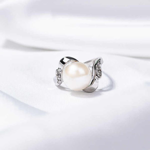 S925 Pure Silver Pearl Ring, Female Niche Design, Light Luxury, High-end Feeling, Cool Style, Instagram Trendy Fashion