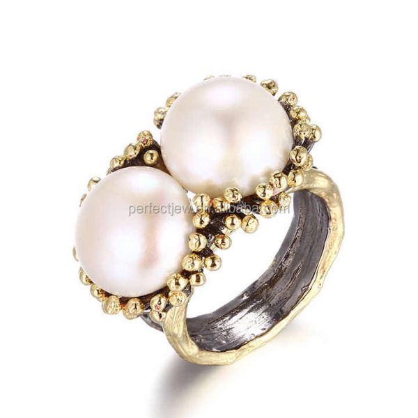 Designs Designed 925 Sterling Silver Rings Aesthetic Jewelry High Quality Handmade Pearl Wholesale Vintage Women's Perfect