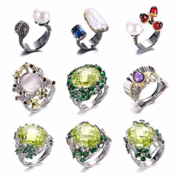 Designs Designed 925 Sterling Silver Rings Aesthetic Jewelry High Quality Handmade Pearl Wholesale Vintage Women's Perfect