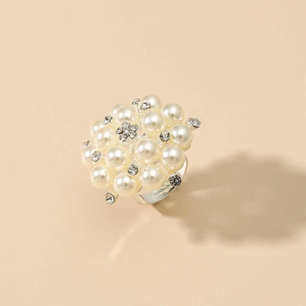 Factory Direct Fashion Jewelry Ring Adjustable Open Freshwater Pearl Ring