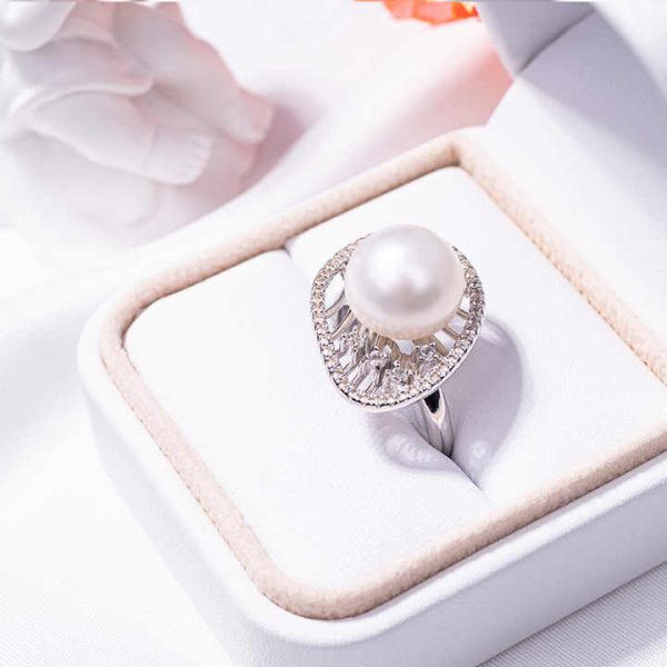 S925 Pure Silver Pearl Ring, Female Niche Design, Light Luxury, High-end Feeling, Cool Style, Instagram Trendy Fashion