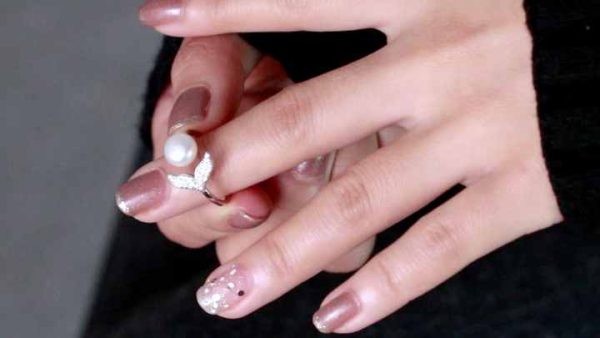 Unique Mermaid Tail Fish Design 925 Sterling Silver Adjustable Pearl and Heart Ring for Women | Anniversary Engagement Gift
