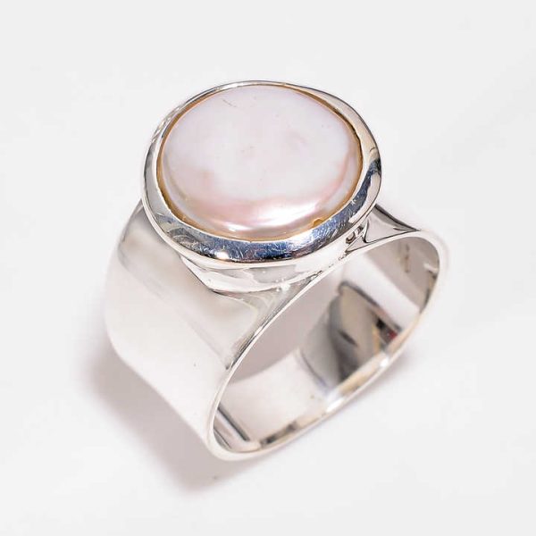 Baroque Pearl Ring Handmade 925 Sterling Silver Jewelry Bulk Wholesale Fine Silver Jewelry Manufacturer Exporters